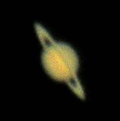 Saturn as seen through my telescope.