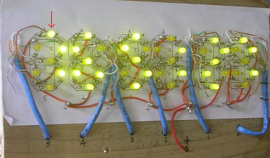 LED display with chip fault