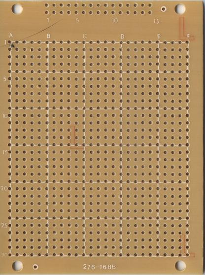 perf board front