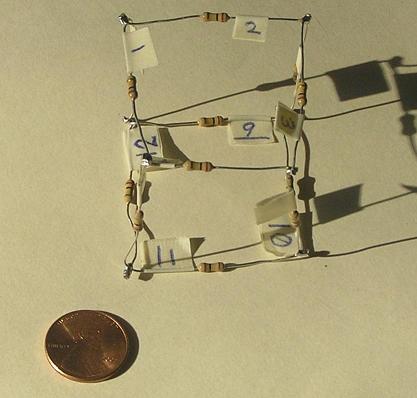 Photo of resistor cube